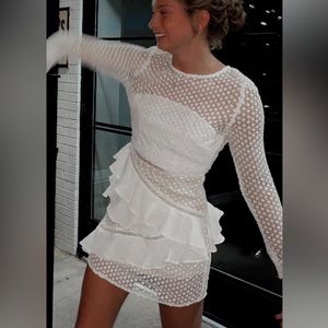 Hello Molly ruffle mini dress